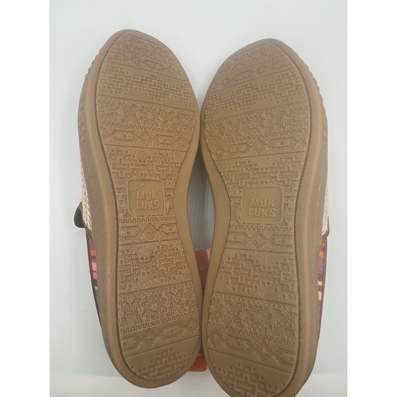 MUK LUKS Bright Stripe‎ Multicolor Stripe Street Brooklyn Highway Clogs - Picture 10 of 11